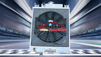 Алюминиевый радиатор + вентилятор ДЛЯ Suzuki Swift fit GTI 1989-1994 89 90 91 92 93 94 1990 1991 1992 1993 1994
