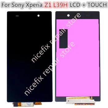 Для Sony Xperia Z1 LCD L39H Дисплей С Сенсорным Экраном Дигитайзер В сборе + Рамка C6902 C6906 C6903 Замена для 5,0 