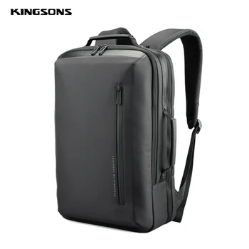 Kingsons 2023 Новый 15,6-дюймовый Рюкзак для Ноутбука для Мужчин, Сумка для Ноутбука, 15 Деловая Дорожная Сумка с USB-Зарядкой, Школьная Сумка