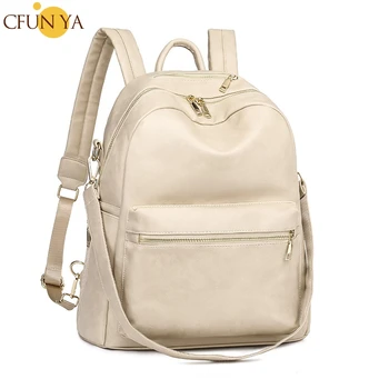 CFUN YA 2023 Новый Дизайнерский рюкзак для женщин, Мягкий Кожаный рюкзак, большие школьные сумки для девочек, женские дорожные сумки через плечо, сумка для книг
