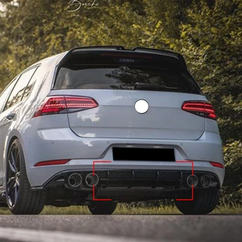 Диффузор заднего бампера автомобиля, Разветвители задней стороны, Губа спойлера для Volkswagen Golf 7.5 R Mk7.5 R 2017 2018 2019 2020