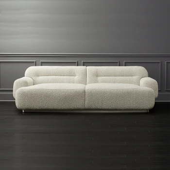 Роскошный Европейский диван для гостиной Современная подушка для гостиной из ткани для дивана из берберского флиса Muebles Para El Hogar Минималистичная мебель