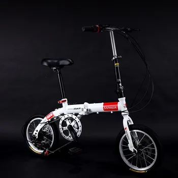  Мужчины И женщины 14-дюймовый 16-дюймовый 20-дюймовый ультралегкий портативный мини-велосипед с дисковым тормозом для взрослых и студентов с переменной скоростью вращения 