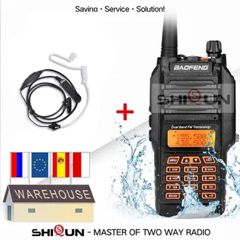 Оригинальное радио Baofeng UV-9R 10 КМ 8 Вт IP67 Водонепроницаемое Двухдиапазонное 136-174/400-520 МГц Любительское Радио Baofeng 8 Вт Портативная рация 10 КМ UV 9R