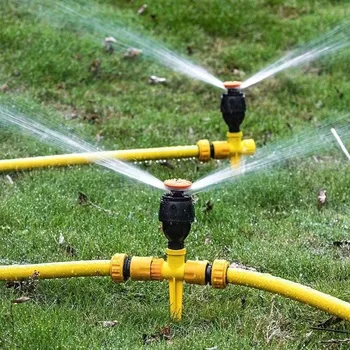 Садовый дождевальный аппарат с вращением на 360 °, автоматический полив газона, регулируемый для орошения сельскохозяйственных теплиц, система полива