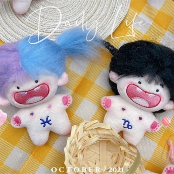 Изменение прически своими руками Забавные Двенадцать Созвездий Плюшевые игрушки Креативная Кукла в подарок Кукла с отсутствующим Зубом Плюшевые игрушки Кукла с жареными волосами