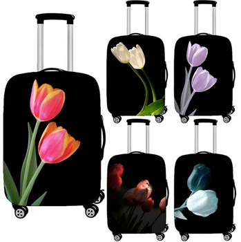 Новый креативный логотип с цветами, цветной графический узор, Пылезащитный чехол для чемодана, защитный чехол для коробки для тяг Унисекс
