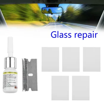 Инструменты для ремонта лобового стекла автомобиля Инструменты для ремонта окон своими руками, Восстановление царапин на ветровом стекле, Оконные экраны, смола + лезвие