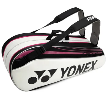 Роскошная сумка для теннисных ракеток YONEX Большой вместимости на 9 ракеток С отделением для обуви Теннисный рюкзак для мужчин Спортивный рюкзак