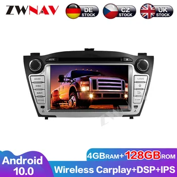 Аудионавигация GPS Android 10 4 + 128 Г Для Hyundai IX35 2009 2010 2011-2014 2015 Экран Автомобиля Carplay Радио DVD-Плеер Мультимедиа