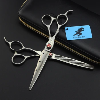 Новый профессиональный 7,0-дюймовый Новый набор ножниц для волос ножницы для стрижки филировочные ножницы парикмахерские ножницы инструменты