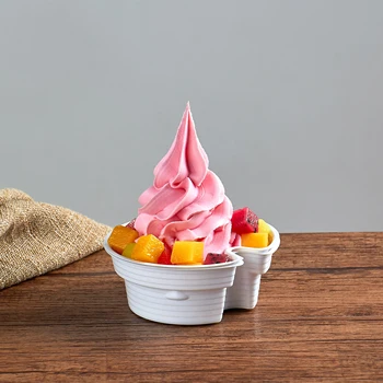 Имитационная модель дымчатого мороженого реквизит для дымчатого мороженого тип чаши для образца мороженого Волшебная форма для копчения мороженого с жидким азотом