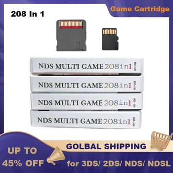 208 В 1 Мультиигровой Картридж NDS Compilation Video Game Combo Classic Card для консоли NDS NDSL NDSI 2DS 3DS
