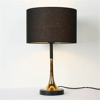 Настольные лампы TEMAR Современного роскошного дизайна, светодиодный Черный настольный светильник, Декоративный для дома