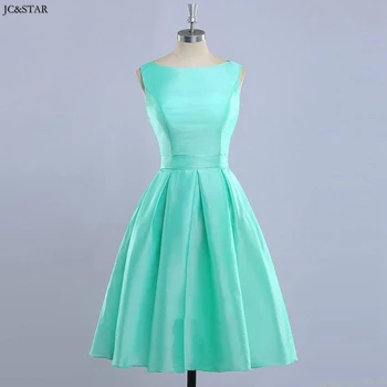 vestidos cortos para boda новое атласное мятно-зеленое оранжево-синее короткое платье подружки невесты на заказ abiti da damigella