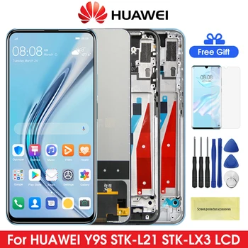 Оригинальная Замена Экрана Huawei Y9S для Huawei Y9S STK-L21 ЖК-дисплей Цифровой Сенсорный Экран С Рамкой для Huawei P Samrt Pro