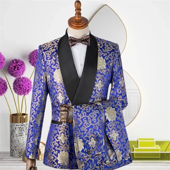 Новое поступление, фиолетовая куртка + брюки, костюм жениха, Мужской Свадебный костюм, сшитый на заказ, костюм жениха, Лучшая распродажа, Приталенная Повседневная одежда