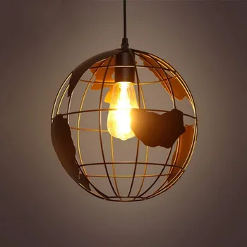 Подвесной светильник Earth, промышленные винтажные подвесные светильники, люстры, подвесной светильник из кованого железа, подвесной потолочный светильник в стиле ретро лофт