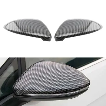 Для Volkswagen Golf 7 7.5 MK7 Для VW Sportsvan крышка бокового зеркала заднего вида, имитирующая защитную крышку из углеродного волокна, 2 шт.