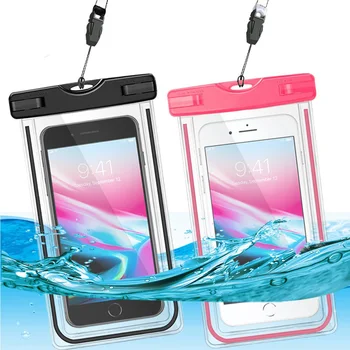 V Mobile S10 6,3-дюймовый водонепроницаемый чехол Подводная светящаяся сумка для смартфона для V mobile X6 5 дюймов с шейным ремнем