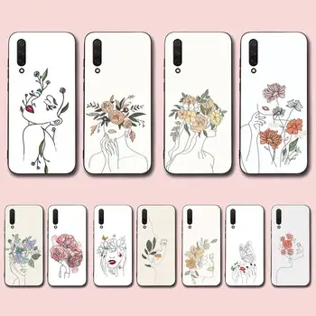Чехол для телефона с рисунком девушки-цветка для Xiaomi mi 5 6 8 9 10 lite pro SE Mix 2s 3 F1 Max2 3