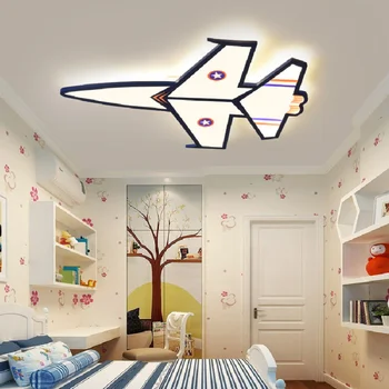 Светодиодный потолочный светильник Creative modern Nordic для гостиной, детской кровати, офиса, синего цвета, с регулируемой яркостью на потолке с дистанционным управлением